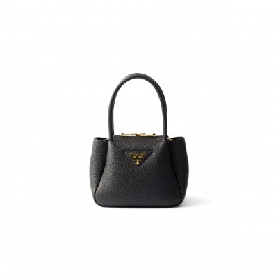 PRADA LEATHER MINI HANDBAG 1BA362 (19.5*18*9cm) 